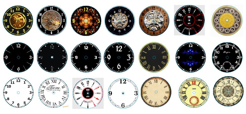 Название циферблатов. Циферблат часов. Циферблат для настенных часов. Циферблат наручных часов. Циферблаты настенных часов для печати.